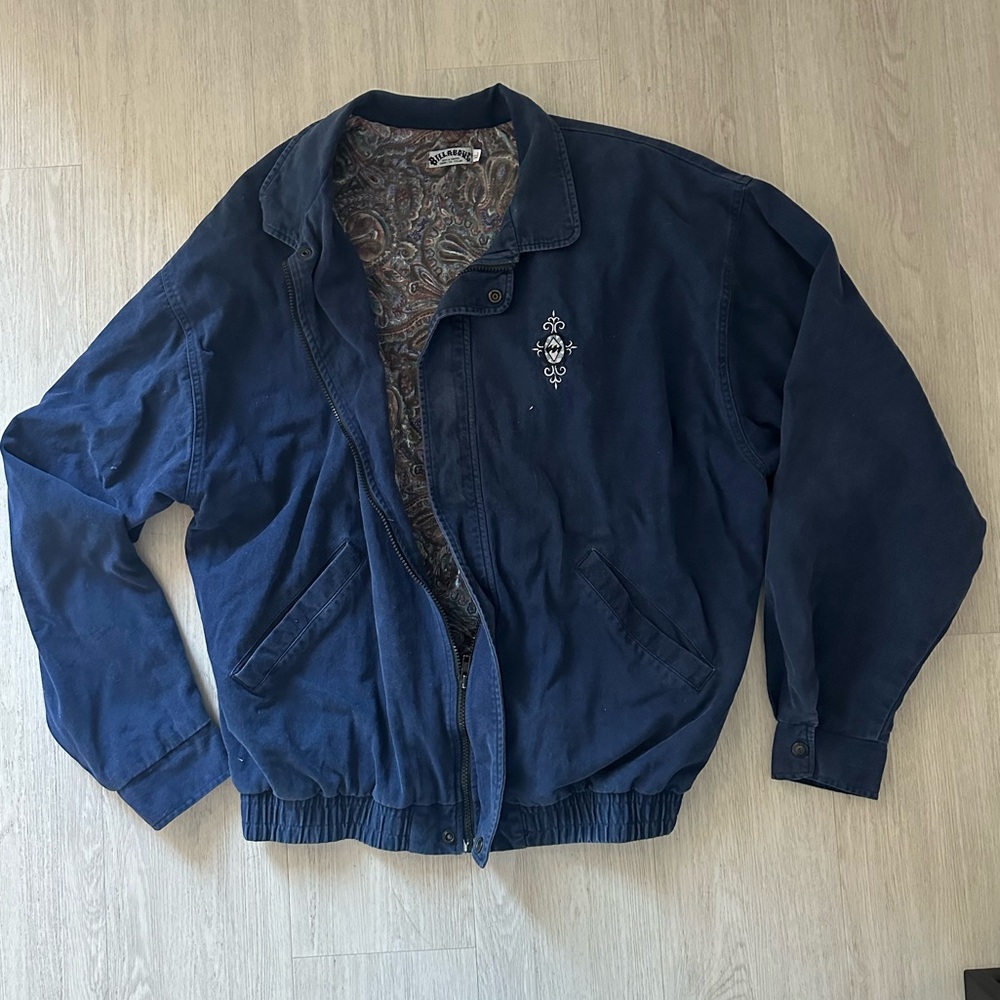 Vintage Billabong Men's **Rare** Captain Kirk Canvas Bomber Jacket XL